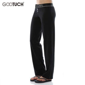 Planet Gates BLACK / XXL Womens Soft Sleep Bottoms Pijama Pants Autumn Winter Sleepwear Pants Plus Szie Lounge Pants Pyjamas Women Homewear Trousers 8943