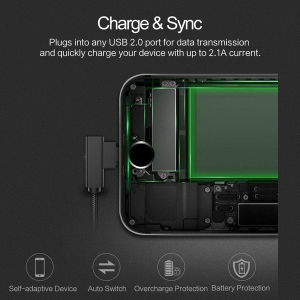 Planet Gates black Yellow / 30cm ROCK Mobile Phone USB Cable for iPhone X 8 7 6 5 Plus 90 Degree Right Angle 2.1A Fast Charger Sync Cord for iPad 2 3 4 Air Pro