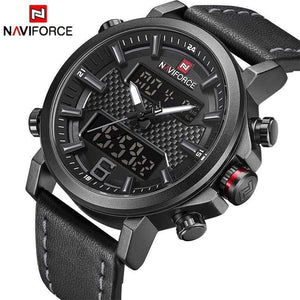 Planet Gates Black Yellow Men's Fashion Sport Watch Men Leather Waterproof Quartz Watches Male Date LED Analog Clock Relogio Masculino