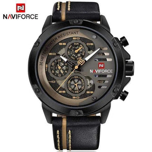 Planet Gates Black Yellow Mens Watches Top Brand Luxury 3Bar Waterproof Date Quartz Watch Man Leather Sport Wrist Watch Men Waterproof Clock
