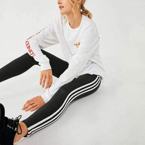 Planet Gates Black2 / L Leggings Casual Cotton Striped Fitness High Waist  Leggings Women Pants Big Stretch Legging Female Fashion leggins mujer