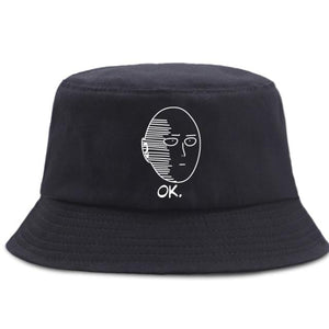 Planet Gates black5 / China / 56-58cm Panama Caps Men's Japan Anime One Punch Hero Woman Bucket Hats Summer Men Bob Chapeau Fishing Fisherman Hat
