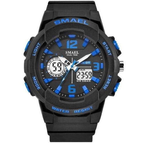 Planet Gates BlackBlue Digital Wristwatch for Kids  Student Watches Male Clock Boys Girls Men Sport Waterproof 1643 Children Watches LED Backlight