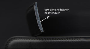 Planet Gates blackCZ070 / 110cm Cow genuine leather men's belt cowhide strap for male automatic buckle belts for men alloy buckle belts