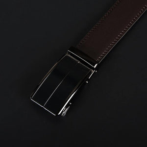 Planet Gates blackCZ070 / 110cm Cow genuine leather men's belt cowhide strap for male automatic buckle belts for men alloy buckle belts