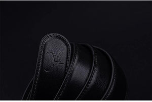 Planet Gates blackCZ070 / 110cm Cow genuine leather men's belt cowhide strap for male automatic buckle belts for men alloy buckle belts