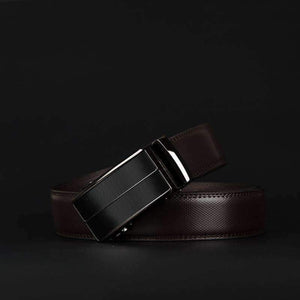 Planet Gates blackCZ070 / 110cm COWATHER New Arrival  cow genuine leather men's belt cowhide strap for male automatic buckle belts for men alloy buckle belts