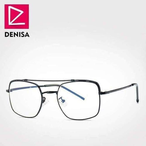 Planet Gates BlackFrame ClearLens DENISA 2018 Optical Spectacle Frame Clear Lens Square Eyeglasses Frame Women/Men Brand Designer Eyewear Oculos G23041