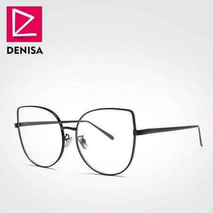 Planet Gates BlackFrame ClearLens DENISA Spectacle Frame Clear Lens Cat Eye Glasses Ladies Vintage Cat Women Eyewear Optical Frames okulary des lunettes J817