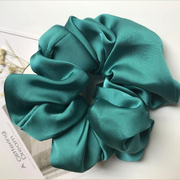 Oversized Scrunchies Big Rubber Hair Ties Elastic Hair Bands Girs Ponytail Holder Smooth Satin Scrunchie Women Hair Accessories