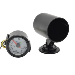 Planet Gates Blackpod Round Earth 52mm Blue Light Auto Car Turbo Boost Gauge Turbin -1~2 Bar Pointer Clock Vacuumd Instrument Meter Pods Free Shipping