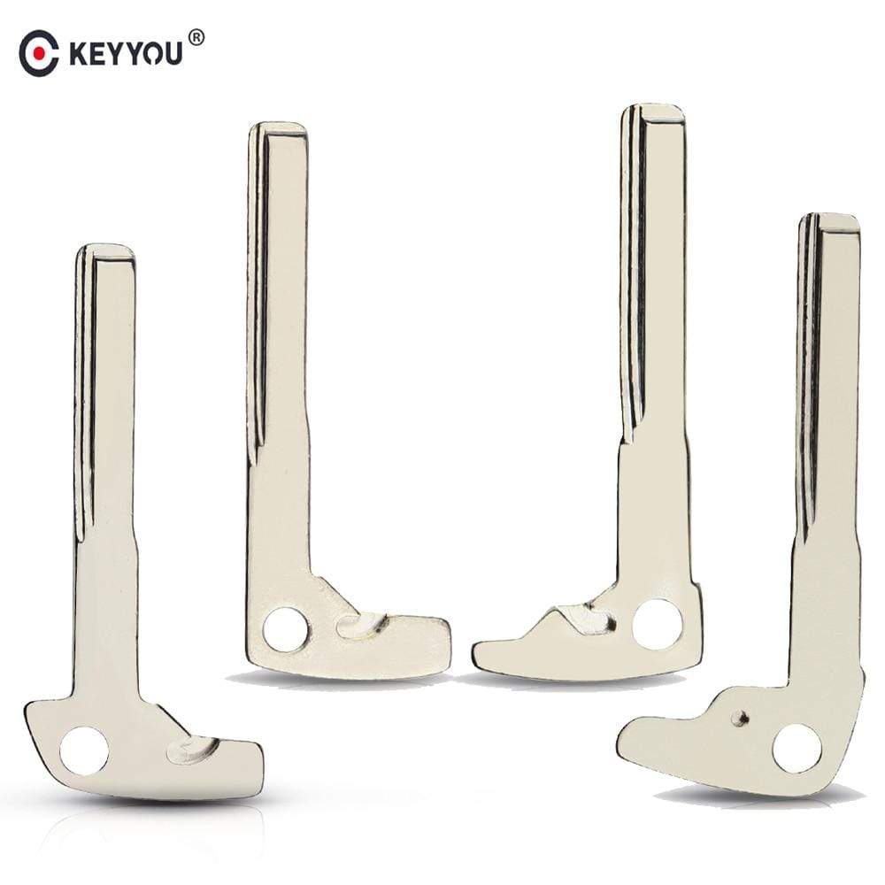 Planet Gates Blank Remote Key Replacement Uncut Blade Insert For Mercedes Benz BGA Smart Chrome Car Uncut Key Blade