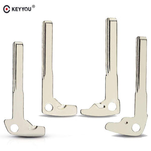 Planet Gates Blank Remote Key Replacement Uncut Blade Insert For Mercedes Benz BGA Smart Chrome Car Uncut Key Blade