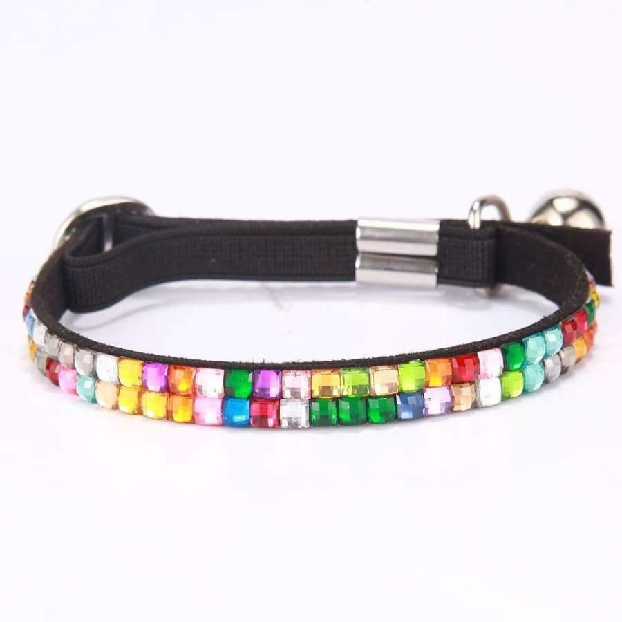 Planet Gates Bling Pet Cat Dog Collar Pet Products Small Dog Collars Crystals Colorful Pet Dogs Cat Leash Collar Accessories YS0034