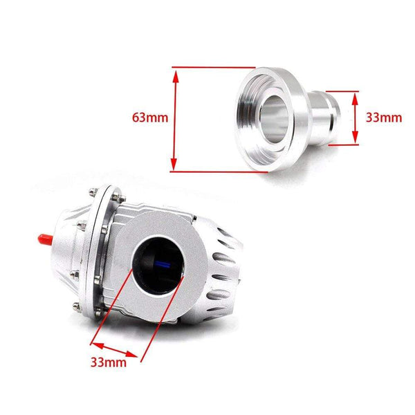 Planet Gates BLOW OFF VALVE BOV SQV 4 IV SSQV 4 IV Latest MODEL (Silver/Black) blow dump blow off adaptor SQV4 without logo YC100385