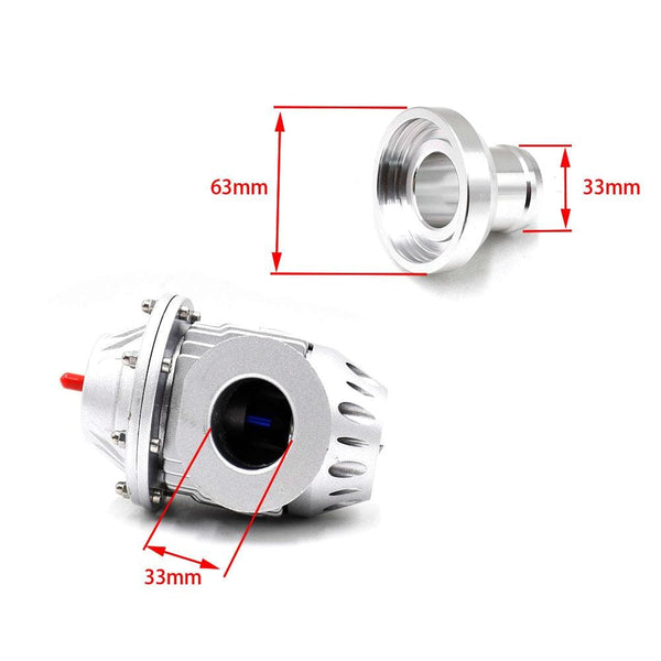 Planet Gates BLOW OFF VALVE BOV SQV 4 IV SSQV 4 IV Latest MODEL (Silver/Black) blow dump blow off adaptor SQV4 without logo YC100385