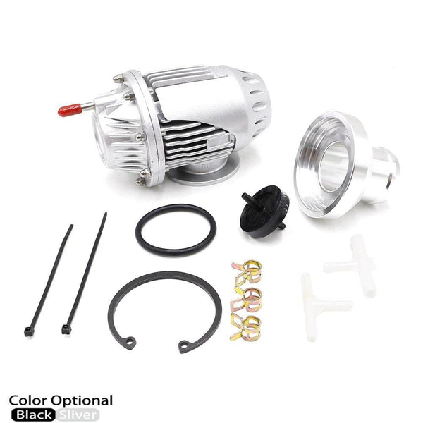 Planet Gates BLOW OFF VALVE BOV SQV 4 IV SSQV 4 IV Latest MODEL (Silver/Black) blow dump blow off adaptor SQV4 without logo YC100385