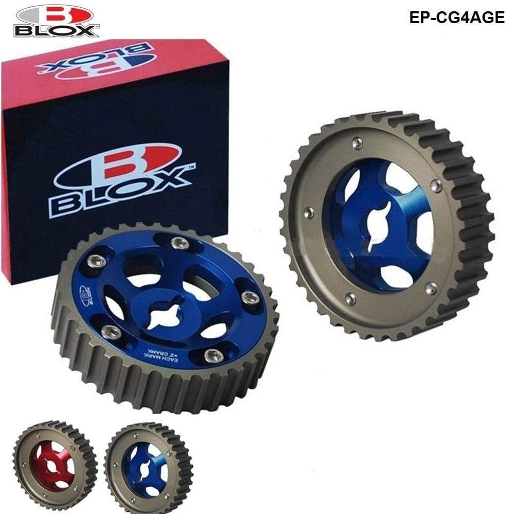 Planet Gates Blox 2pcs Slide Adjustable Cam Gear Pulley Cam Pulley Set For Toyota All Models 84-89 4AGE Inlet and Exhaust EP-CG4AGE