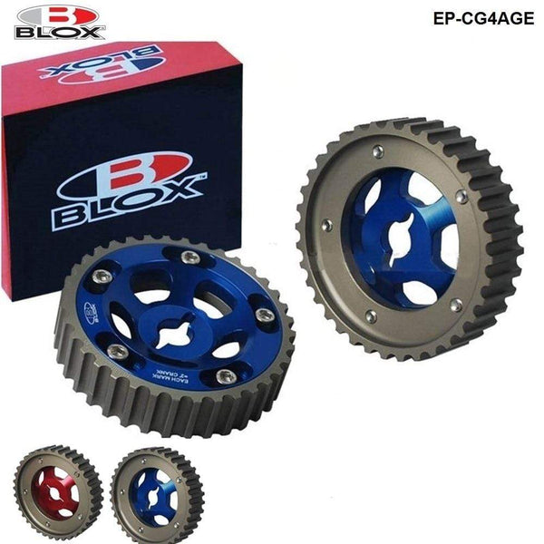 Planet Gates Blox 2pcs Slide Adjustable Cam Gear Pulley Cam Pulley Set For Toyota All Models 84-89 4AGE Inlet and Exhaust EP-CG4AGE