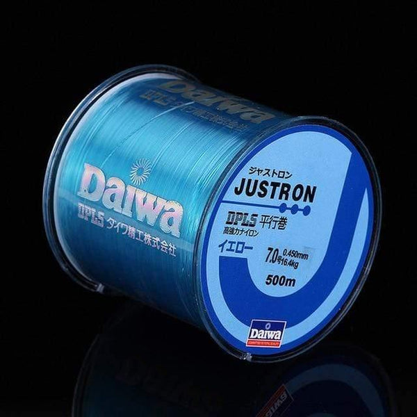 Planet Gates Blue / 0.4 500m Super Strong Daiwa Justron Nylon Fishing Line 2LB - 40LB 7 Colors Japan Monofilament Main Line with Plastic Box