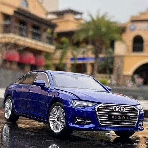 Planet Gates Blue 1:32 AUDI A6 Alloy Car Model Diecasts & Toy Vehicles Metal Toy Car Model High Simulation Sound Light Collection Childrens Gift