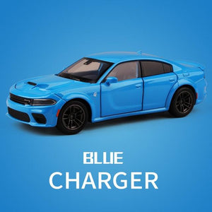 Planet Gates Blue 1:32 Dodge Charger SRT Hellcat Simulation car of Model Alloy Toy car muscle vehicle children Classic Metal Cars birthday gifts