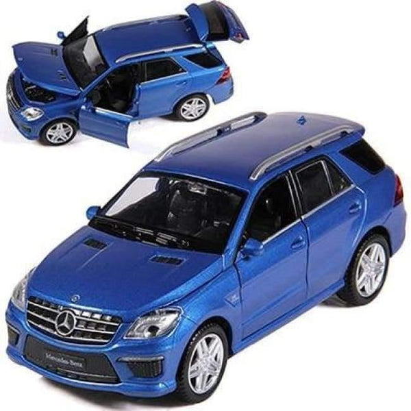 Planet Gates Blue 1:32 SUV ML63 Simulation Toy Car Model Alloy Pull Back Children Toys Genuine License Collection Gift Off-Road Vehicle KIDS TOY