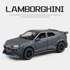 Planet Gates Blue 1:32 URUS Bison SUV Coupe Alloy Car Model Sound and Light Simulation Car Decoration Collection Child Toy Gift