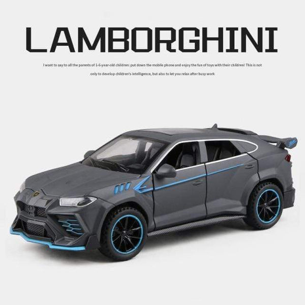 Planet Gates Blue 1:32 URUS Bison SUV Coupe Alloy Car Model Sound and Light Simulation Car Decoration Collection Child Toy Gift