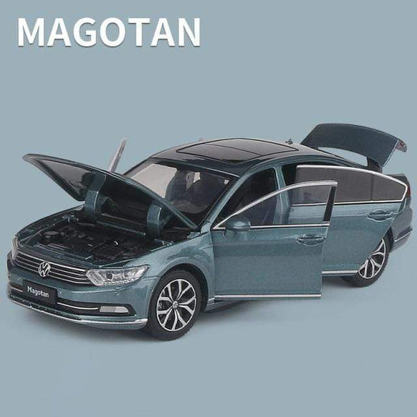 Planet Gates Blue 1:32 Volkswagen Magotan Passat Alloy Diecast Cars Model Toy Car Vehicles Pull Back Sound and light For Children Boy Toys gift