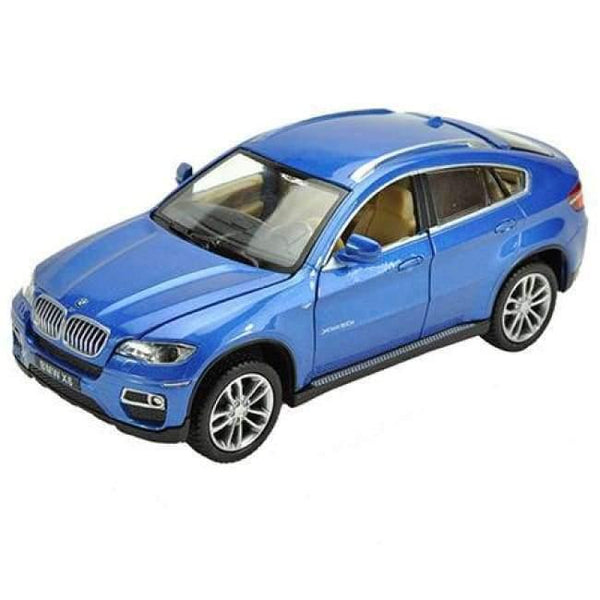 Planet Gates Blue 1:32 X6 SUV Coupe Simulation Toy Vehicles Model Alloy Pull Back Children Toys Genuine License Collection Gift Off-Road Car Kids