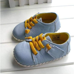 Planet Gates blue / 1.5 Genuine Leather Shoes Indoor Baby Shoes Boys Girls Soft Anti-skid Toddler Shoes Fashion Light Blue First Walkers