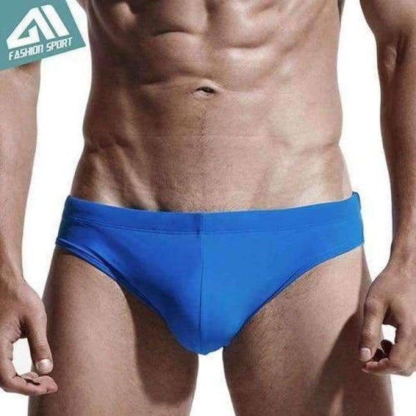 Planet Gates Blue 1 / M Aimpact New Men's Swimwear High Quality Men's Swimming Shorts Men's Beachwear Sport Summer Holiday Surf Mens Swimsuit AQ01