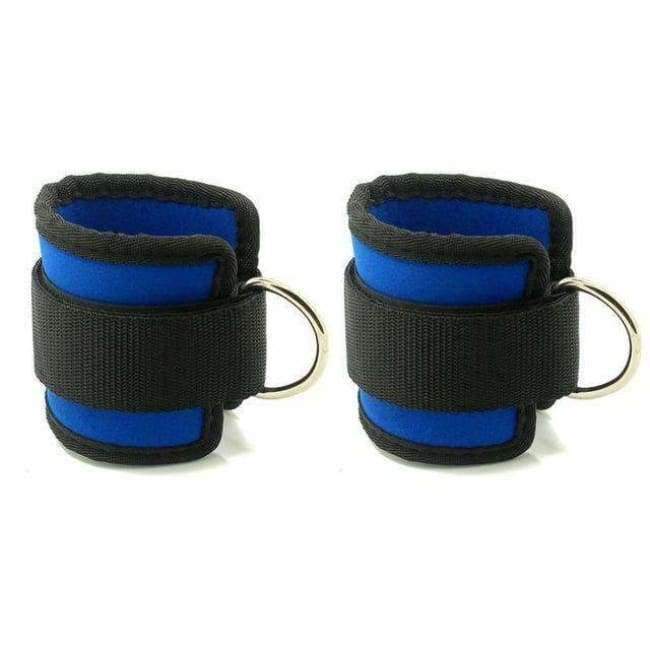Planet Gates 1 Pair Body Building Resistance Band D-ring Ankle Straps Home Workout Exercise Ankle Cuffs Leg Power Training Gym Equipment Tool
