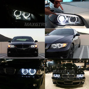 Planet Gates Blue / 100mm 2x 60 70 80 85 90 95mm COB Angel Eye LED Motorcycle Car Light Halo Rings Auto Headlight Fog Car LED Lighting DRL