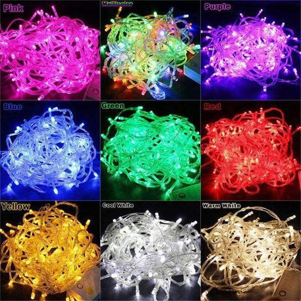 Planet Gates blue / 10m 100led Waterproof Outdoor Home 10M 20M 30M 50M 100M LED Fairy String Lights Christmas Party Wedding Holiday Decoration Garland light