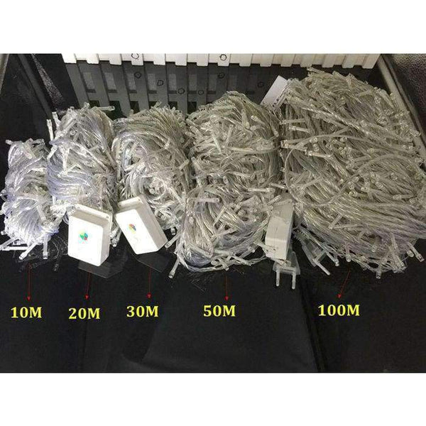 Planet Gates blue / 10m 100led Waterproof Outdoor Home 10M 20M 30M 50M 100M LED Fairy String Lights Christmas Party Wedding Holiday Decoration Garland light