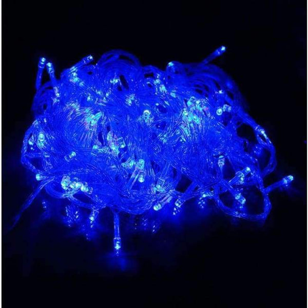 Planet Gates blue / 10m 100leds / 220V EU plug Kingoffer10M 30M 50M 100M LED String Light 110V 220V Waterproof Fairy Holiday Light for Christmas Festival Party Xmas Decoration