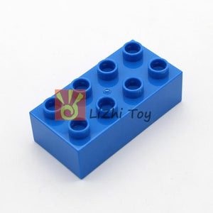 Planet Gates blue 10pcs MOC DIY Large Building Block  3011 Brick 2X4 Big Size Baby Assembled Enlighten Accessories Block Part DIY Children Toys