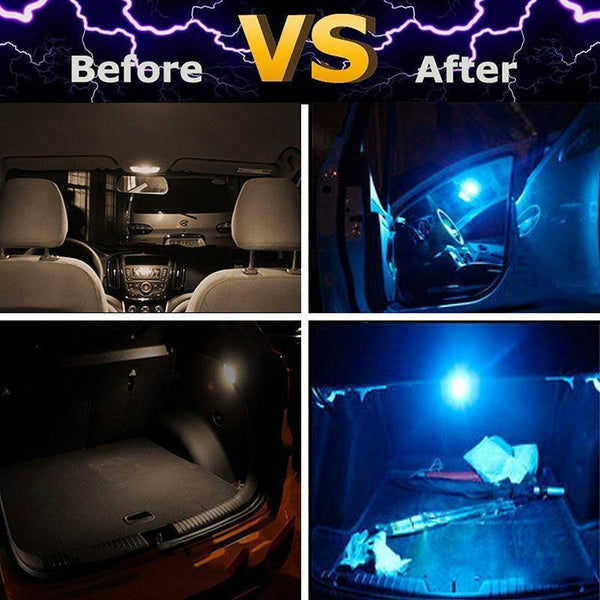 Planet Gates Blue 10x T10 LED W5W LED Canbus Auto Lamp 12V 3014 24SMD Car Interior Light 194 168 Lights Bulb White Blue Red Yellow No Error