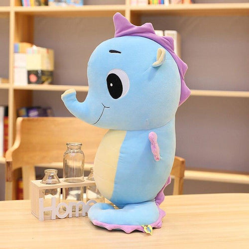 Cartoon Seahorse Plush Toy Soft Animal Stuffed Pillow Plush Fish Doll Baby Sleeping Pillow Sofa Decoration Cushion Girl Gift