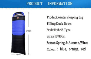 Planet Gates blue 1500g Ultralight goose down envelope sleeping bag sofa inflate bag hiking camping Hiking Camping Equipment