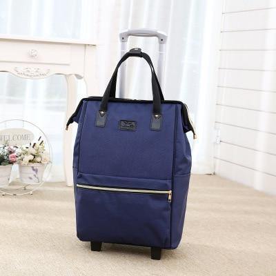 Planet Gates Blue / 16" Oxford Cloth Waterproof Maletas De Viaje Con Ruedas Envio Suitcases Luggage Set Rolling Travel Bag Fixed Casters