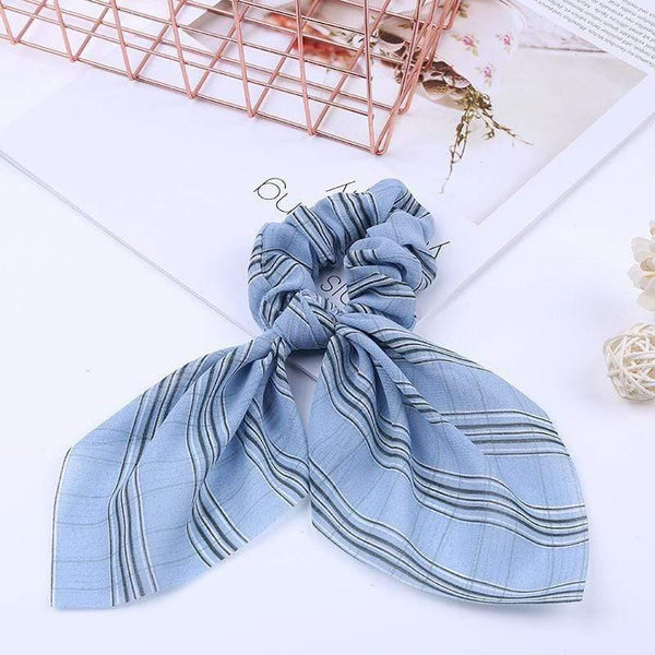 Chiffon Ribbons Hairband Elastic Hair Rope Hair Tie Floral Scrunchie Women Ponytail Holder Rubber Headbands Accessories