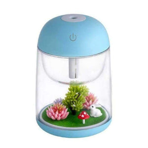 Planet Gates Blue 180ml Landscape LED Ultrasonic Air Humidifier Home Appliances Mist Maker USB Fogger Aroma Essential Oil Diffuser with Light