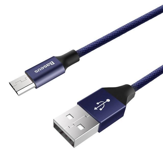 Planet Gates Baseus Micro USB Cable For Xiaomi Redmi Note 5 Pro 4X 4 Charger Cable For Samsung Huawei USB Phone Charger Charging Data Cable