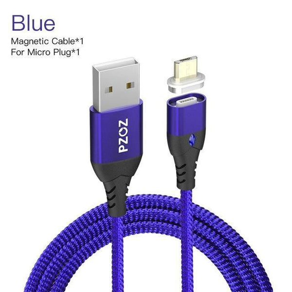 Planet Gates Blue 1m For Micro / 1m PZOZ 5A Magnetic Cable Micro usb Type C Super Fast Charging Phone Microusb Type-C Magnet Charger usb c For iphone huawei xiaomi