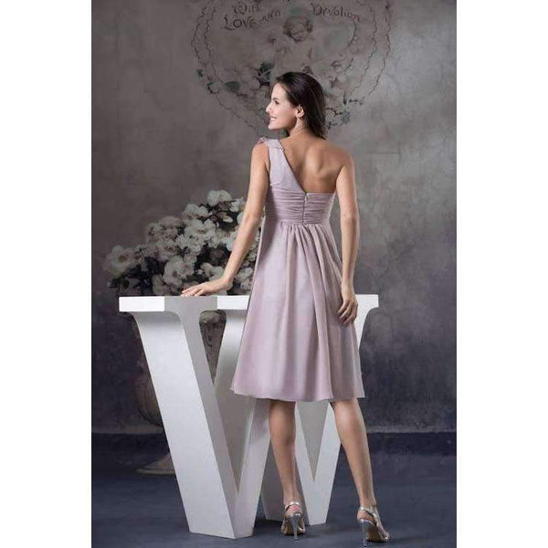 Planet Gates Blue / 2 Demoiselle D'honneur Chiffon Short Sleeveless Bridesmaid Dresses 2018 Illusion Style Wedding Party Dresses Elegant