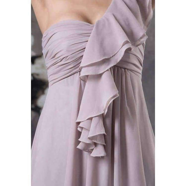 Planet Gates Blue / 2 Demoiselle D'honneur Chiffon Short Sleeveless Bridesmaid Dresses 2018 Illusion Style Wedding Party Dresses Elegant