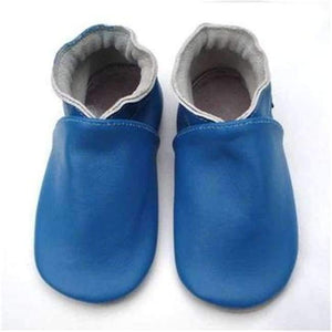 Planet Gates Blue / 2 Guaranteed 100% soft soled Genuine Leather baby shoes / First Walkers free shipping